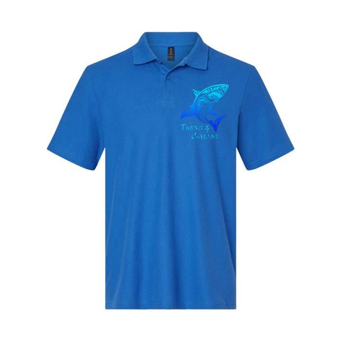 Turks & Caicos Tribal Shark Polynesian Tattoo Style Softstyle Adult Sport Polo