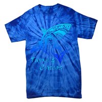 Turks & Caicos Tribal Shark Polynesian Tattoo Style Tie-Dye T-Shirt