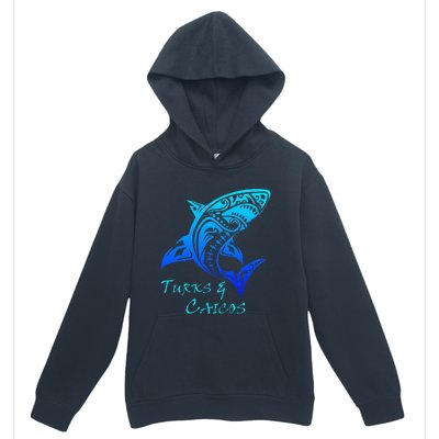 Turks & Caicos Tribal Shark Polynesian Tattoo Style Urban Pullover Hoodie