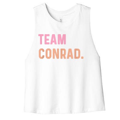 Team Conrad Women's Racerback Cropped Tank