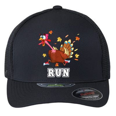 Thanksgiving Costume Turkey Run Running Turkey Trot Flexfit Unipanel Trucker Cap