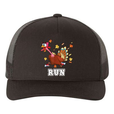 Thanksgiving Costume Turkey Run Running Turkey Trot Yupoong Adult 5-Panel Trucker Hat