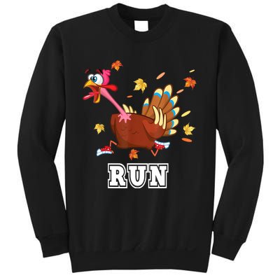 Thanksgiving Costume Turkey Run Running Turkey Trot Sweatshirt