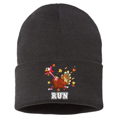 Thanksgiving Costume Turkey Run Running Turkey Trot Sustainable Knit Beanie