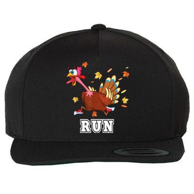 Thanksgiving Costume Turkey Run Running Turkey Trot Wool Snapback Cap