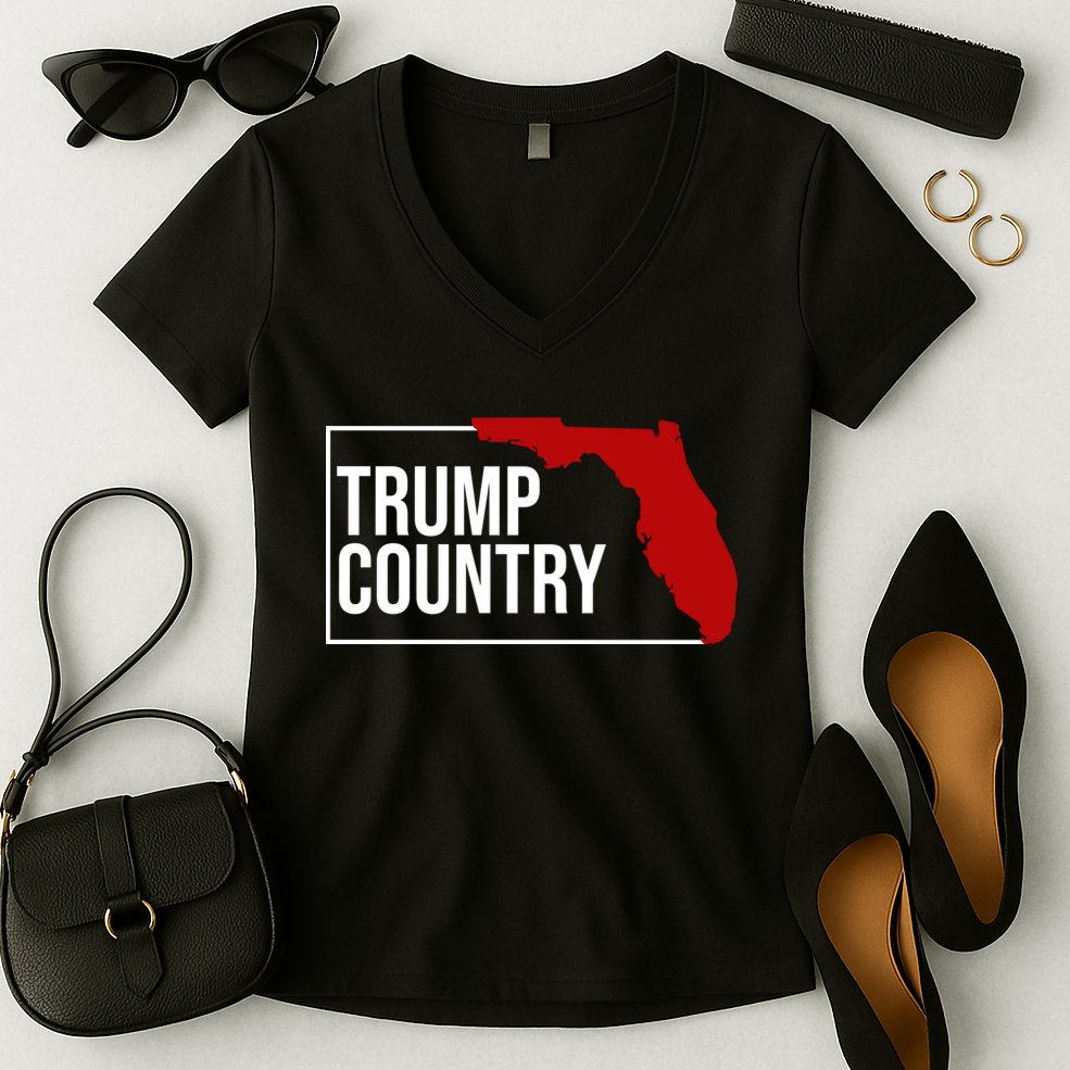 Trump Country Women's V-Neck T-Shirt
