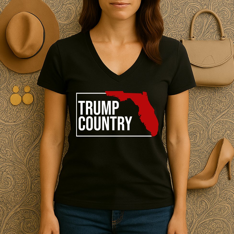 Trump Country Women's V-Neck T-Shirt