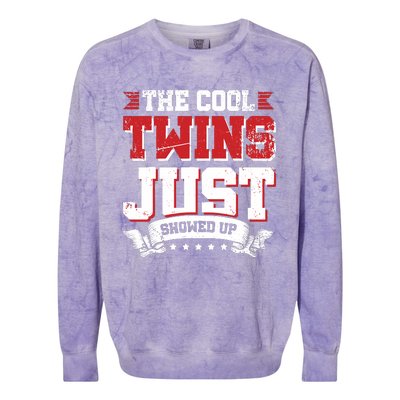 The Cool Twins Just Showed Up Colorblast Crewneck Sweatshirt