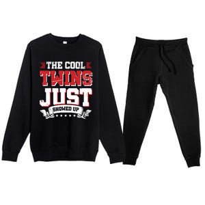 The Cool Twins Just Showed Up Premium Crewneck Sweatsuit Set