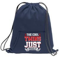 The Cool Twins Just Showed Up Sweatshirt Cinch Pack Bag