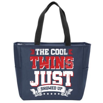 The Cool Twins Just Showed Up Zip Tote Bag