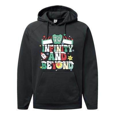 Toy Christmas To Infinity And Beyond Performance Fleece Hoodie