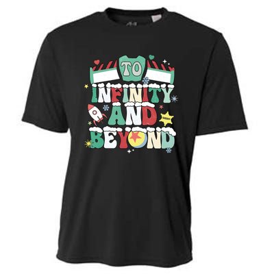 Toy Christmas To Infinity And Beyond Cooling Performance Crew T-Shirt