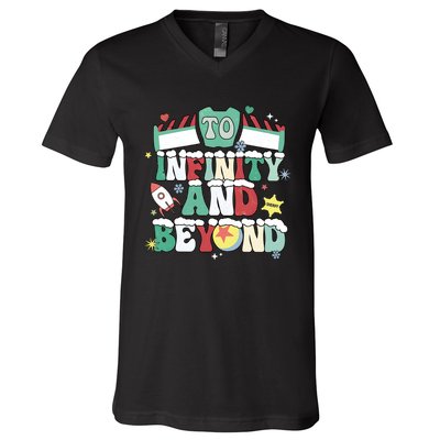 Toy Christmas To Infinity And Beyond V-Neck T-Shirt