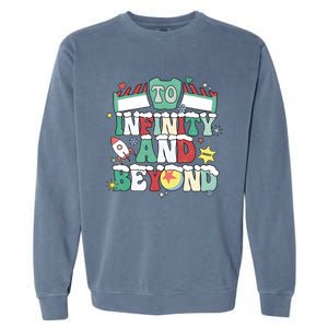 Toy Christmas To Infinity And Beyond Garment-Dyed Sweatshirt