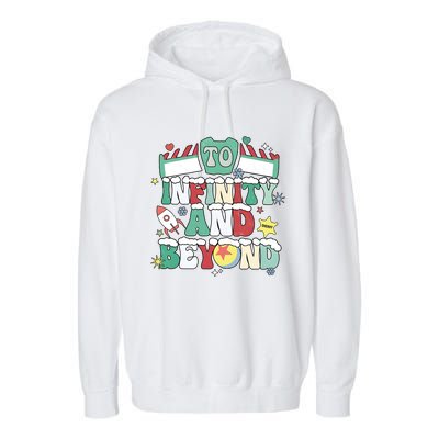 Toy Christmas To Infinity And Beyond Garment-Dyed Fleece Hoodie