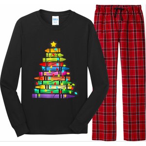 Teacher Christmas Tree Lights Student School Xmas Long Sleeve Pajama Set