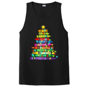 Teacher Christmas Tree Lights Student School Xmas PosiCharge Competitor Tank