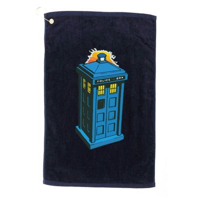 Tardis Comic Platinum Collection Golf Towel