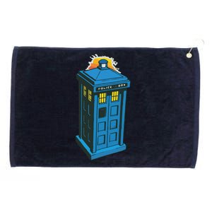 Tardis Comic Grommeted Golf Towel