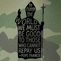 To Change The World We Must Be Good To Those Who Cannot Repay Us  Rest In Peace Pope Francis Legacy Tie Dye Trucker Hat
