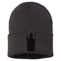 To Change The World We Must Be Good To Those Who Cannot Repay Us  Rest In Peace Pope Francis Sustainable Knit Beanie