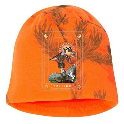 Tarot Card The Fool Witchy Vintage Halloween Themed Kati - Camo Knit Beanie