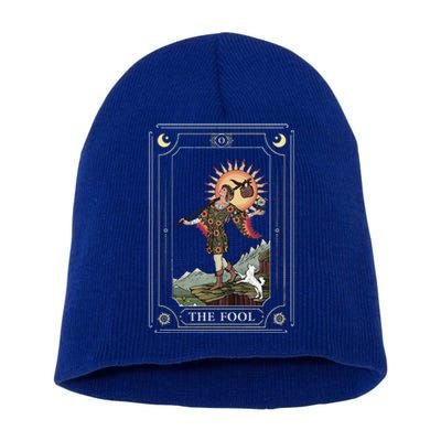 Tarot Card The Fool Witchy Vintage Halloween Themed Short Acrylic Beanie