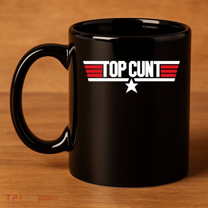 Top Cunt 11oz C Handle Ceramic Mug