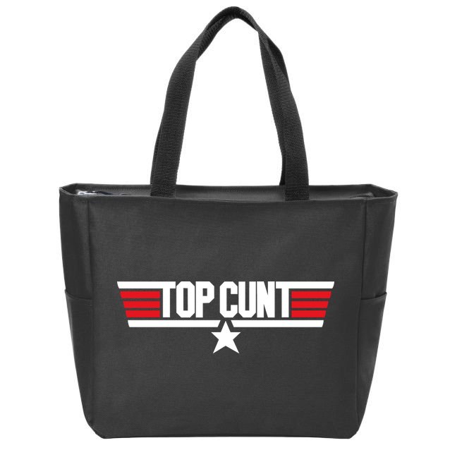Top Cunt Zip Tote Bag
