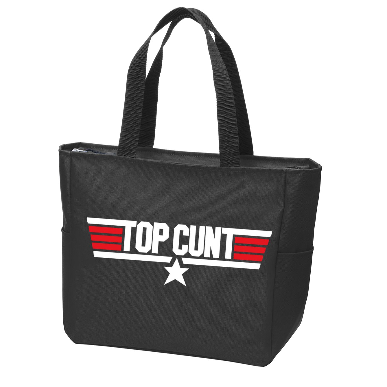 Top Cunt Zip Tote Bag