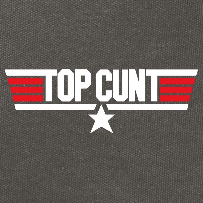 Top Cunt Cotton Canvas Backpack
