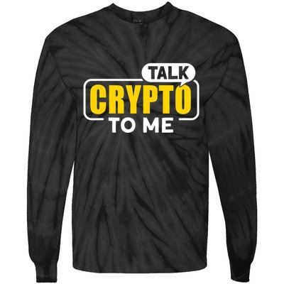 Talk Cypto To Me Tie-Dye Long Sleeve Shirt
