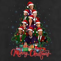 Trump Christmas Tree Dream Team Daddys Home 45 47 7 Panel Mesh Trucker Snapback Hat