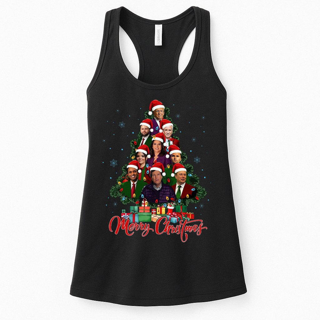 Trump Christmas Tree Dream Team Daddys Home 45 47 Womens Tank Top