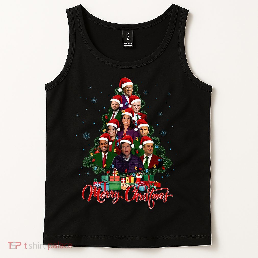 Trump Christmas Tree Dream Team Daddys Home 45 47 Tank Top