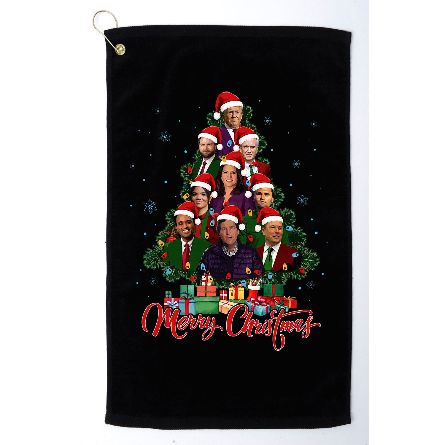 Trump Christmas Tree Dream Team Daddys Home 45 47 Golf Towel