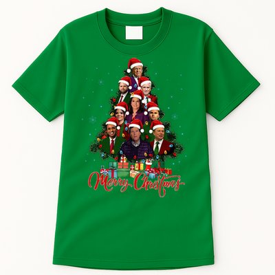 Trump Christmas Tree Dream Team Daddys Home 45 47 Tall T-Shirt
