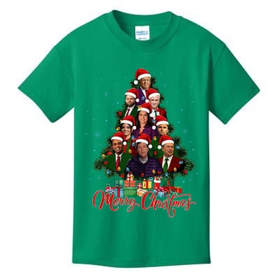 Trump Christmas Tree Dream Team Daddys Home 45 47 Kids T-Shirt