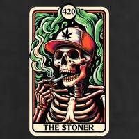 Tarot Card The Stoner Weed Lover Skeleton Cannabis 420 11oz C Handle Ceramic Mug
