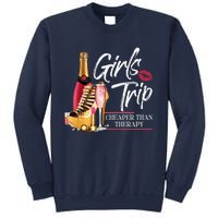 Trip Cheaper Than A Therapy Funny Wine Party Sweatshirt