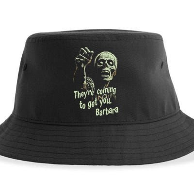 Theyre Coming To Get You Zombie Horror Movie Sustainable Bucket Hat