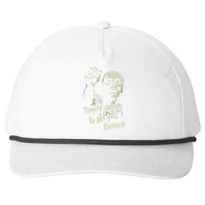 Theyre Coming To Get You Zombie Horror Movie Snapback Five-Panel Rope Hat