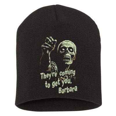 Theyre Coming To Get You Zombie Horror Movie Short Acrylic Beanie