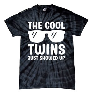 The Cool Twins Just Showed Up Funny Twin Twinning Matching Tie-Dye T-Shirt