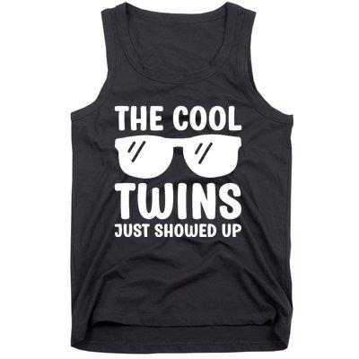 The Cool Twins Just Showed Up Funny Twin Twinning Matching Tank Top