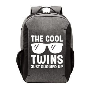 The Cool Twins Just Showed Up Funny Twin Twinning Matching Vector Backpack