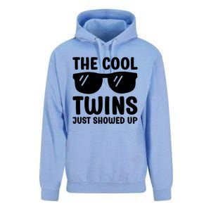 The Cool Twins Just Showed Up Funny Twin Twinning Matching Unisex Surf Hoodie