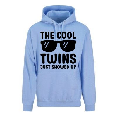 The Cool Twins Just Showed Up Funny Twin Twinning Matching Unisex Surf Hoodie