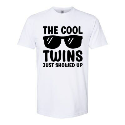 The Cool Twins Just Showed Up Funny Twin Twinning Matching Softstyle CVC T-Shirt